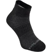 Wrightsock Coolmesh Merino Quarter - Donkergrijs/Lichtgrijs - 34-37