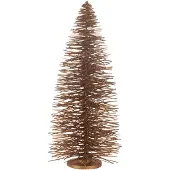 J-Line kerstboom decoratief glitter hout large 27x27x70cm