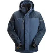 Snickers Workwear 1112 Waterdicht geïsoleerd jack Marineblauw/Donkermarineblauw maat 3XL heren