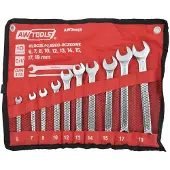 AWTOOLS - Pijpsleutelset - 10-delig - 6mm tot 19mm - CrV