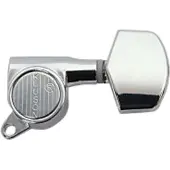 KLUSON Lock mechanieken 3+3 45° Chrom - Stemmechaniek voor gitaar