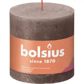 Bolsius Rustiek stompkaars 100/100 Taupe taupe Wax Kaars