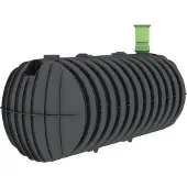 Garantia STABILUS Regenwateropslagbak, 3000 liter, 327x124x124 cm (L x B x H), zwart; artikelnummer: 102017