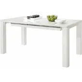 DOMUS Curt-Eettafel - Verlengbaar - Wit Hoogglans