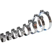 VETUS Rvs304 Heavy Duty D Hoseclamp Zilver 316-329 mm