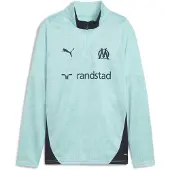 Puma Sportief sweatshirt 'Olympique De Marseille' marine / lichtblauw / goud