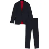 HUGO Heren Kostuum Arti-Hesten marine (102), Casual, Feest, Klassiek, Polyester, Marineblauw 50540141