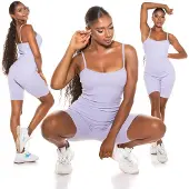 Koucla playsuit dames lente/zomer playsuit paars maat S/M