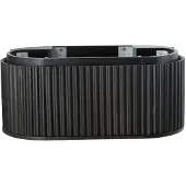 SaniGoods Girona wastafelonderkast zwart eiken 100x42cm