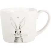 Clayre & Eef Mok 275 ml Wit Porselein Konijn