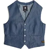 G-Star Gilet blauw denim