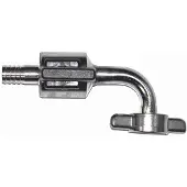 Ich-zapfe Biertap, Bierkraan - Gebogen, gemaakt van roestvrij staal, grootte: 7 mm