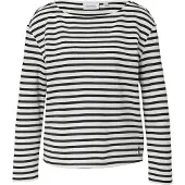 Comma casual identity Sweatshirt zwart / natuurwit