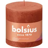 Bolsius Stompkaars Rustiek Shine Oranje 62 Uur D 10 H 10 Cm