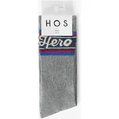 Heroes on Socks grijze sokken met strepen