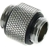 Bitspower Adapter 2x 1/4 inch - lang, Waterkoelingsonderdelen Accessoires, Zilver