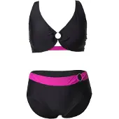 Ulla Popken Bikini pink / zwart