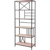 4livingz Wandrek napoli recht stevig industrieel wandrek 173x74x70 cm