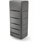 Prosperplast Tower Stone 720 liter Graniet antraciet H.180 cm