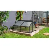 Pergart Tuinkas Gaia Jumbo - Polycarbonaat 4mm - Zwart - 83x119x72cm
