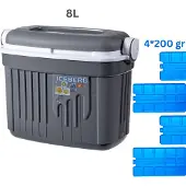 Eda Koelbox iceberg 8 Liter met 4 koelelementen 200 gram