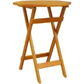 vidaXL Tuintafel inklapbaar Ø60x75 cm massief acaciahout