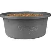 Waldhausen Snack Emmertje - Voer & Drinkbak - 2 l Grijs per stuk