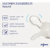 Difrax Fopspeen Natural - 6+ Maanden - Woezel en Pip Speen - 2 Stuks