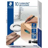 Staedtler Lumocolor permanent marker 350, 10 stuks, rood