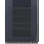 Smeg Inbouw Wijnklimaatkast Wijnklimaatkast, Linea, Inbouw, Positie scharnier: Links, Neptune Grey, 38, G