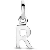 The Jewelry Collection Zilver Gerhodineerde Hanger letter R 1333758