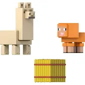 Minecraft Biome Bouw Baby Dierenset Actiefiguren - Lama & Schaap, JCN33