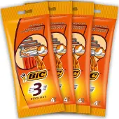 BIC 3 Sensitive wegwerp scheermesjes - 3 scheerbladen - Aloe Vera strip- bundel van 16 mesjes