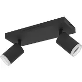Eglo Plafondspot 2X Smart Melitello | 7.4W RGB 1100Lm | IP20 Dimbaar Zigbee | Zwart