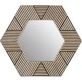 Premier Housewares ltd. - Babita wandspiegel - bamboe - geometrisch