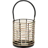 Home & Styling Lantaarn 17x15,5x14cm Bruin bruin Hout Lantaarn