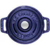 Staub La Cocotte ronde pan gietijzer 0,25 L Donkerblauw