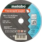 Metabo Doorslijpschijf Ø 180x1,6x22,2 Inox Flexiamant super "Hydroresist" - 25 stuks - 616226000
