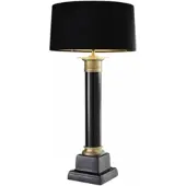 Eichholtz Tafellamp Monaco Black/Ant Brass Finish Incl Shade