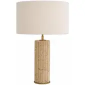 Eichholtz Tafellamp Giova Round Travertine Incl Shade
