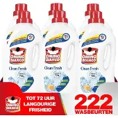 Omino Bianco Clean Fresh - Vloeibaar wasmiddel - Voor dagelijks gebruik - 6 x 1.48 L - Geconcentreerd