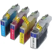 PrintAbout Inktcartridge LC-123VALBP 4-kleuren Multipack geschikt voor Brother