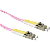 ACT RL9703 Glasvezel Patchkabel Duplex LSZH - LC/LC 50/125µm OM4 - 3 meter