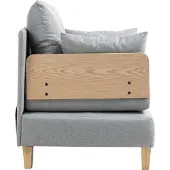 En.casa Slaapbank Seinlus 1-zits 81x88x68 cm lichtgrijs []