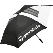 TaylorMade Double Canopy Umbrella Paraplu Black/White