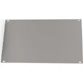 NVent voorpaneel, niet-afgeschermd, schroefassemblage 3 HE, 42 HE, 2,5 mm, Al, geanodiseerd