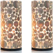 Villaflor Tafellamp Coin Gold 40cm 2 Stuks E14 Fitting