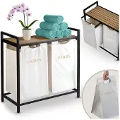 Massido Wasmand met twee compartimenten op een frame 80 l
