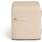 Create - Koelkast in retrostijl - Zand - Handvat Zand - FRIDGE RETRO 48L