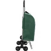 vidaXL Winkelwagen, groen, 39,5 x 33 x 93 cm, Oxford-stof
